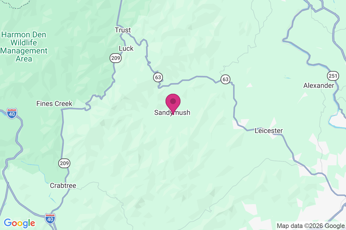 Sandymush map