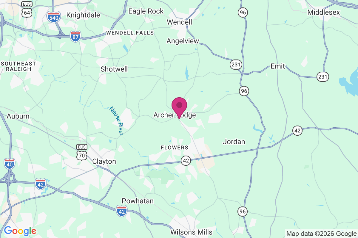 Archers Lodge map