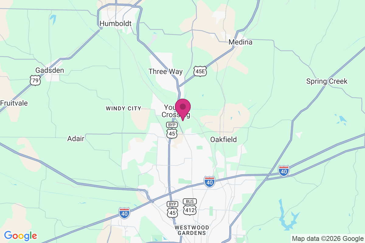 Youngs Crossing map