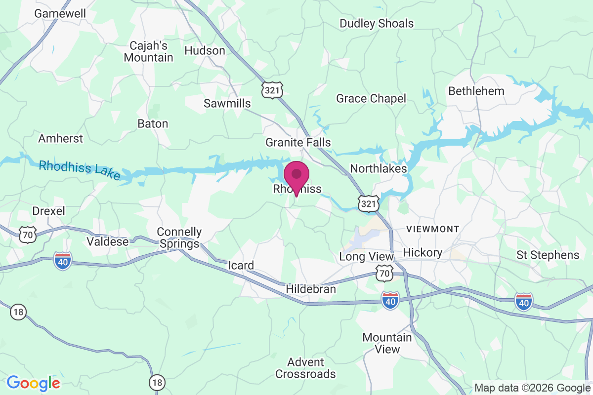 Rhodhiss map