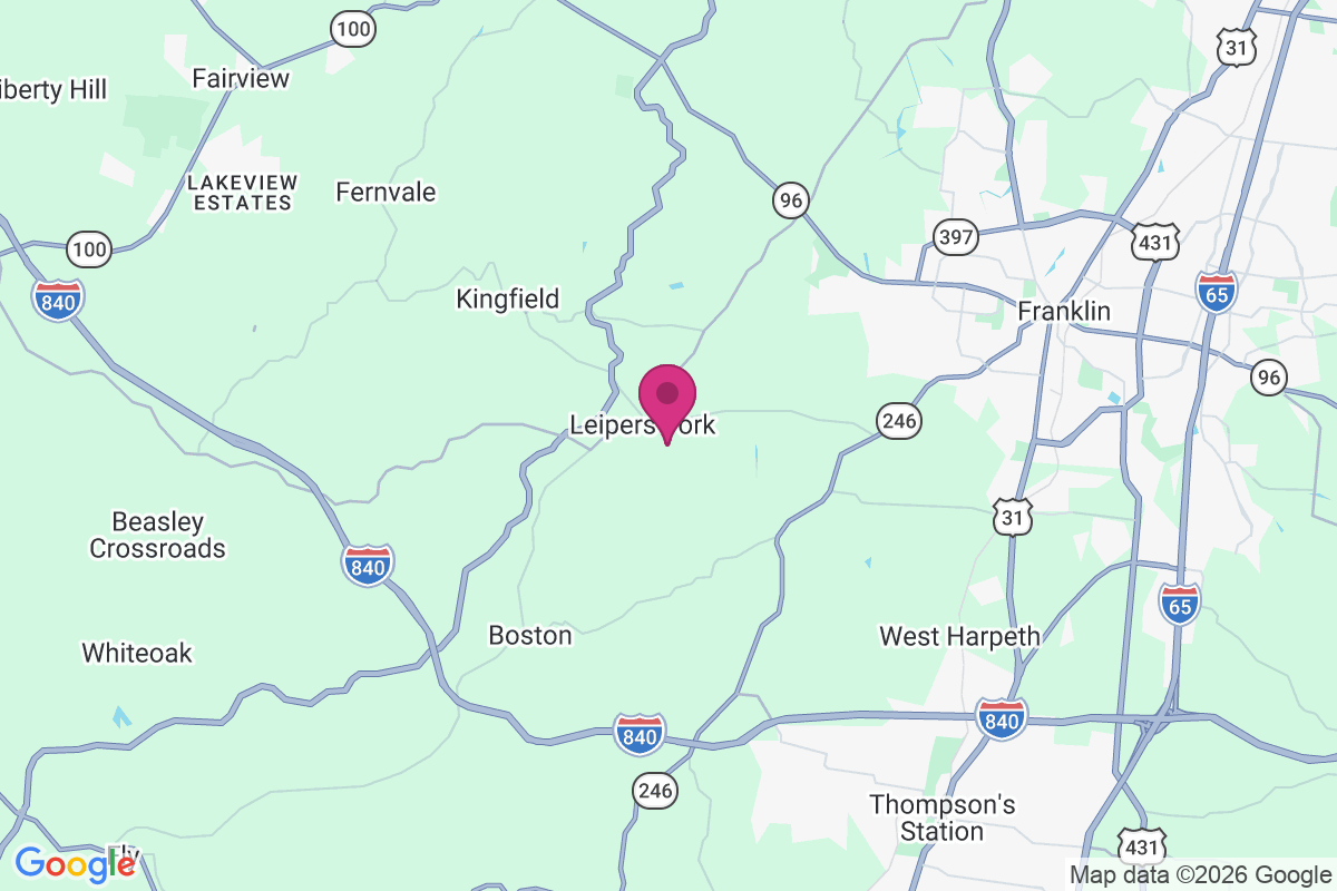 Leipers Fork map