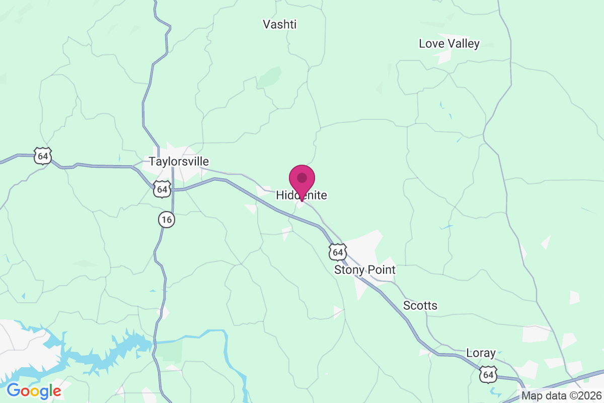 Hiddenite map