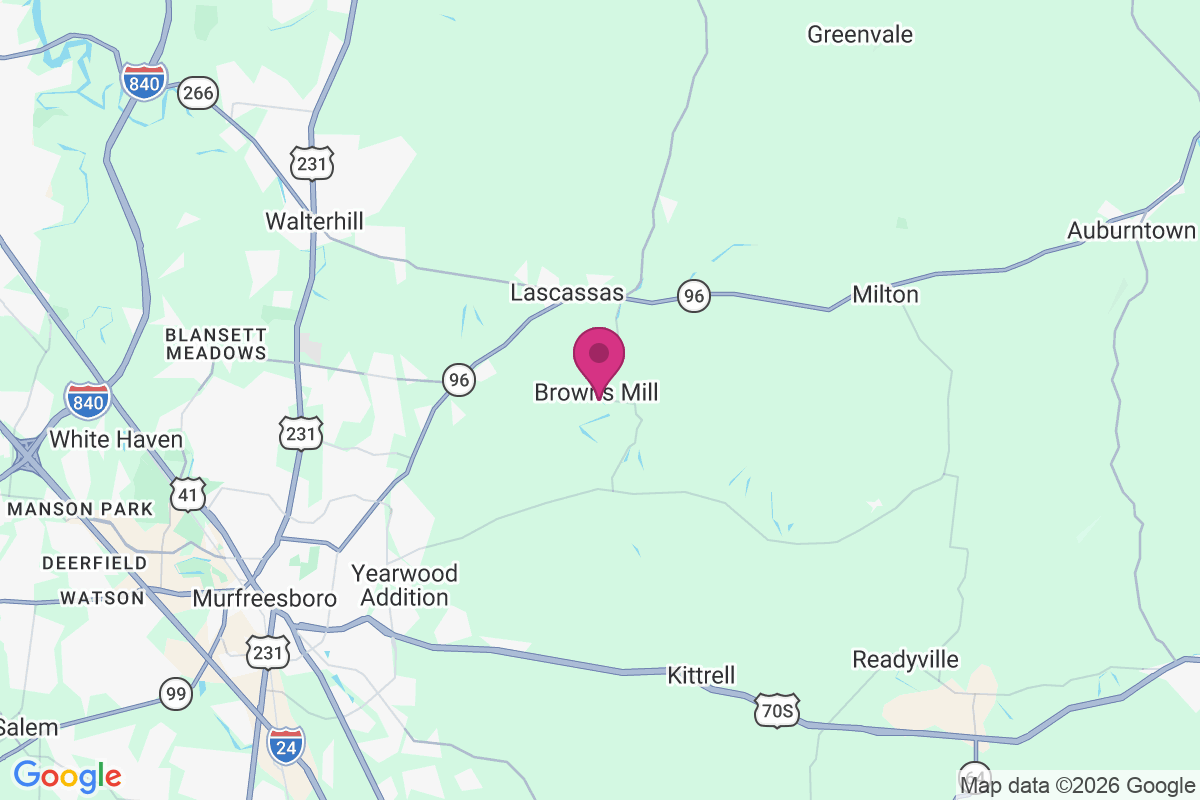 Browns Mill map