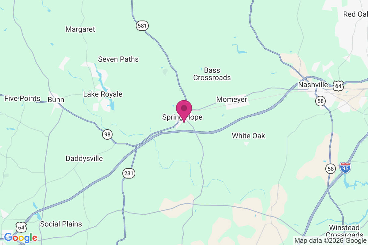 Spring Hope map