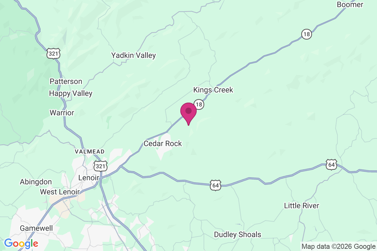 Cedar Rock Estates map