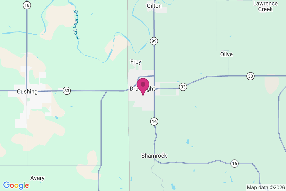 Drumright map