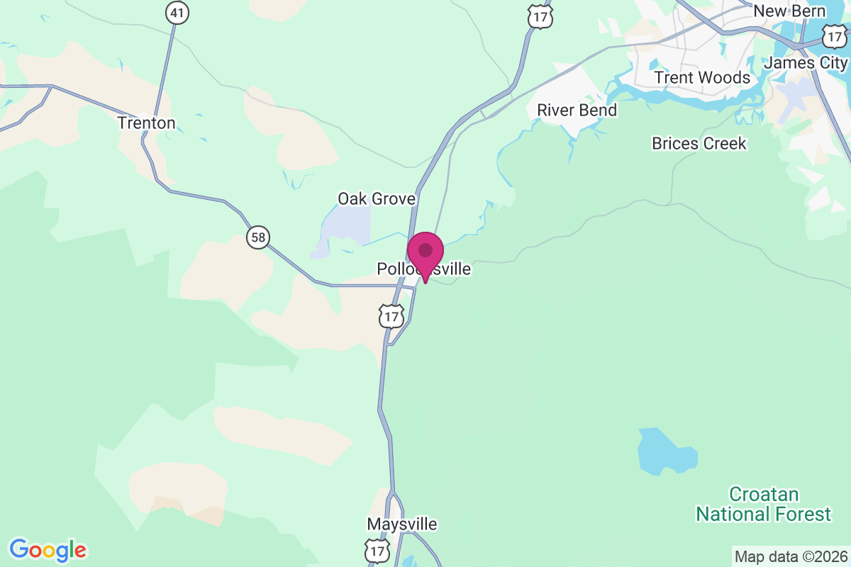 Pollocksville map