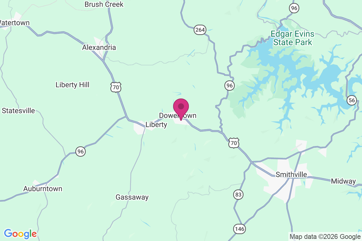 Dowelltown map