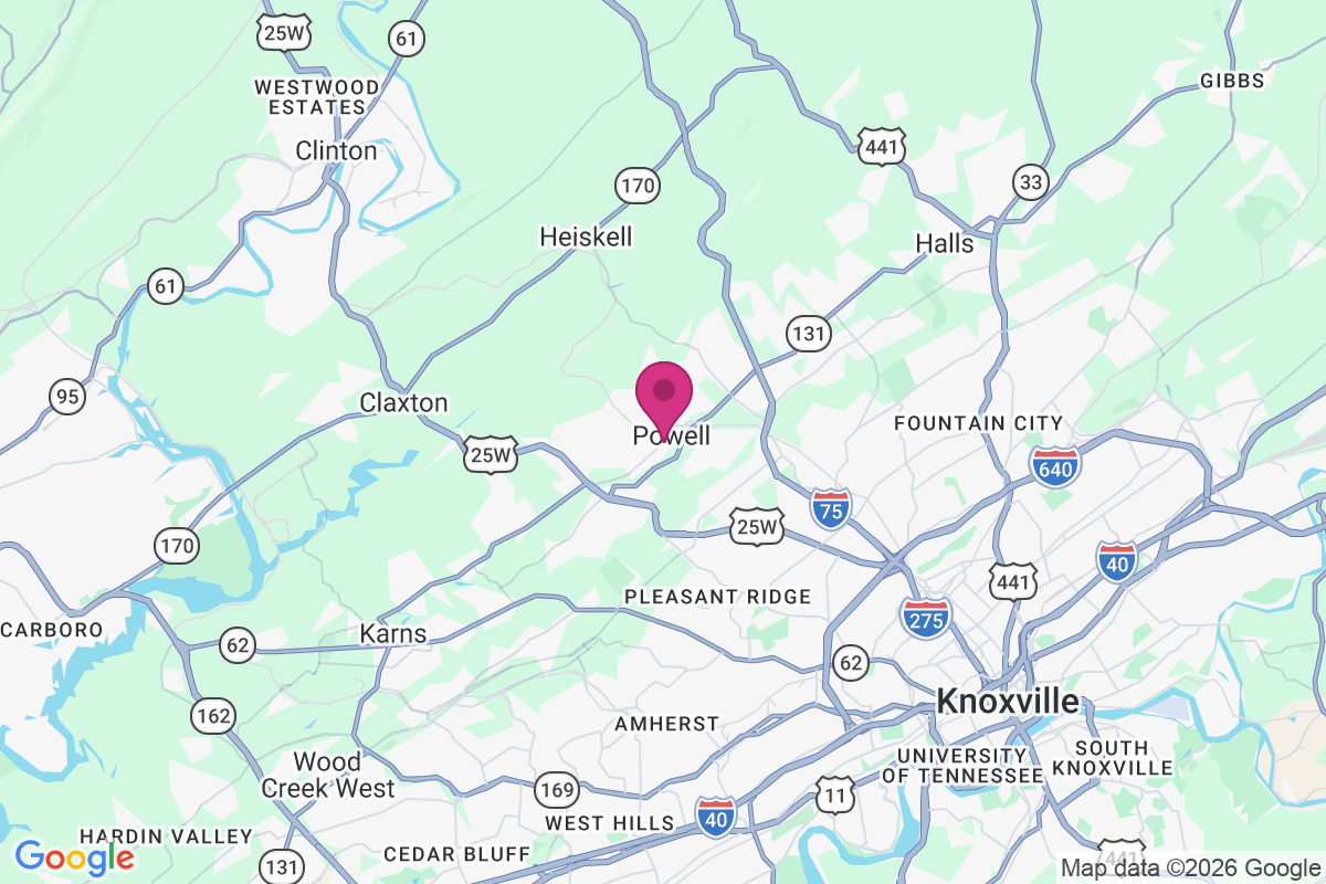 Powell Heights map