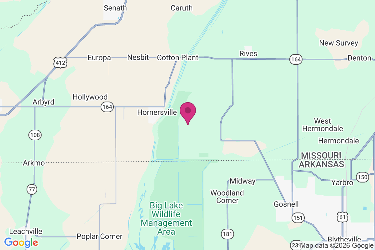 Hornersville Junction map