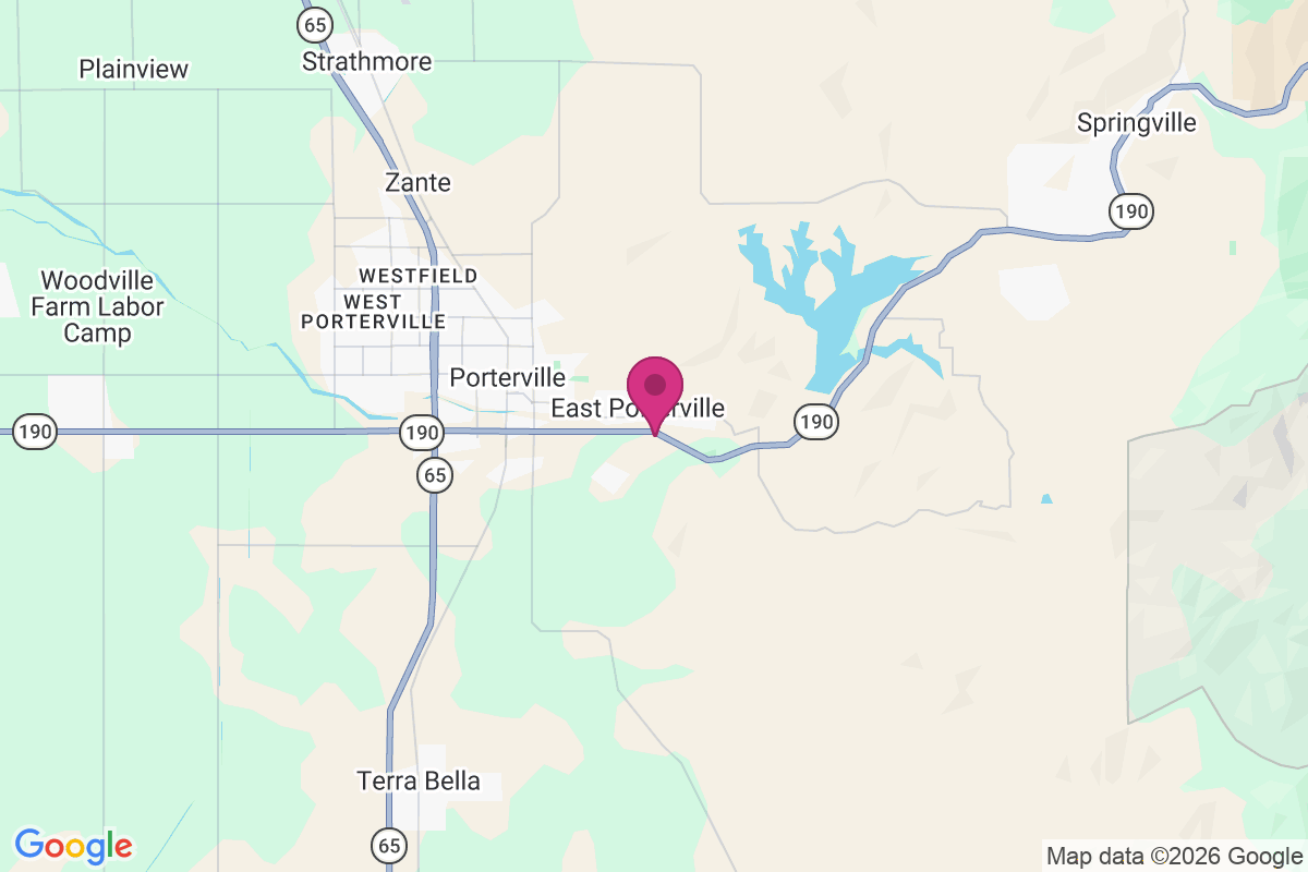 East Porterville map