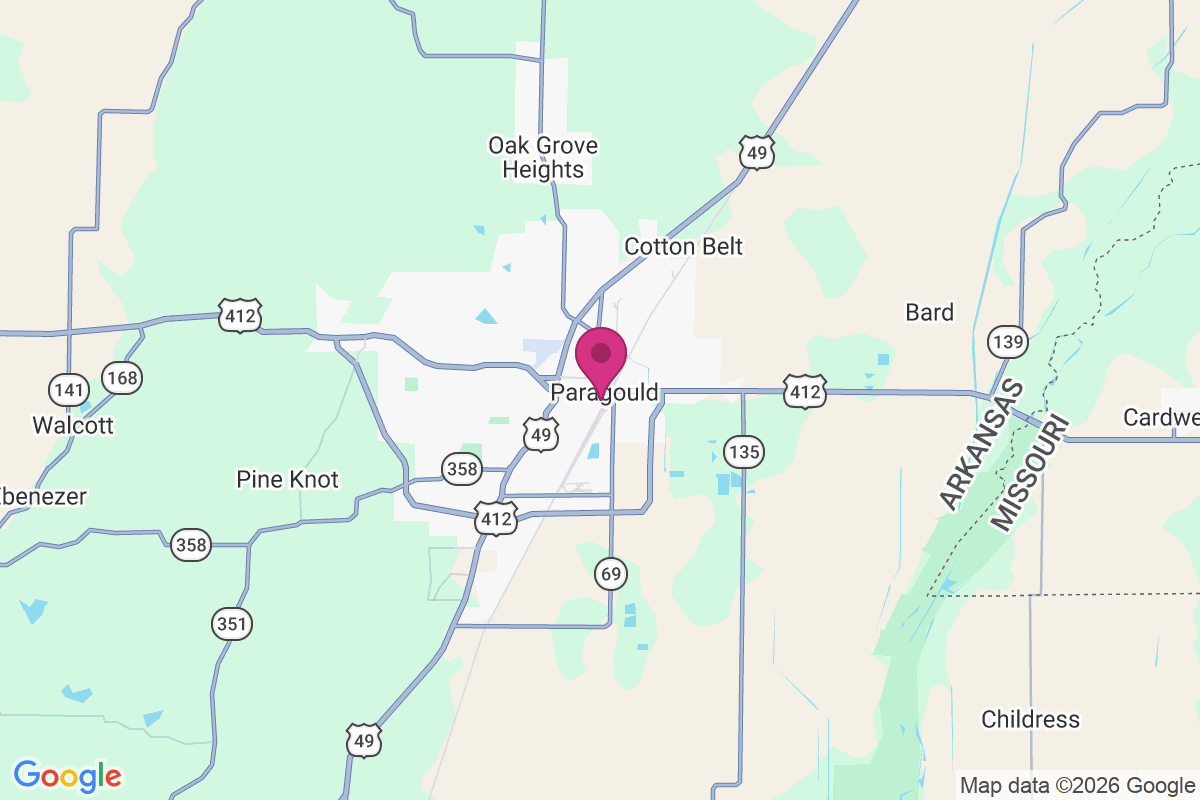 Paragould map
