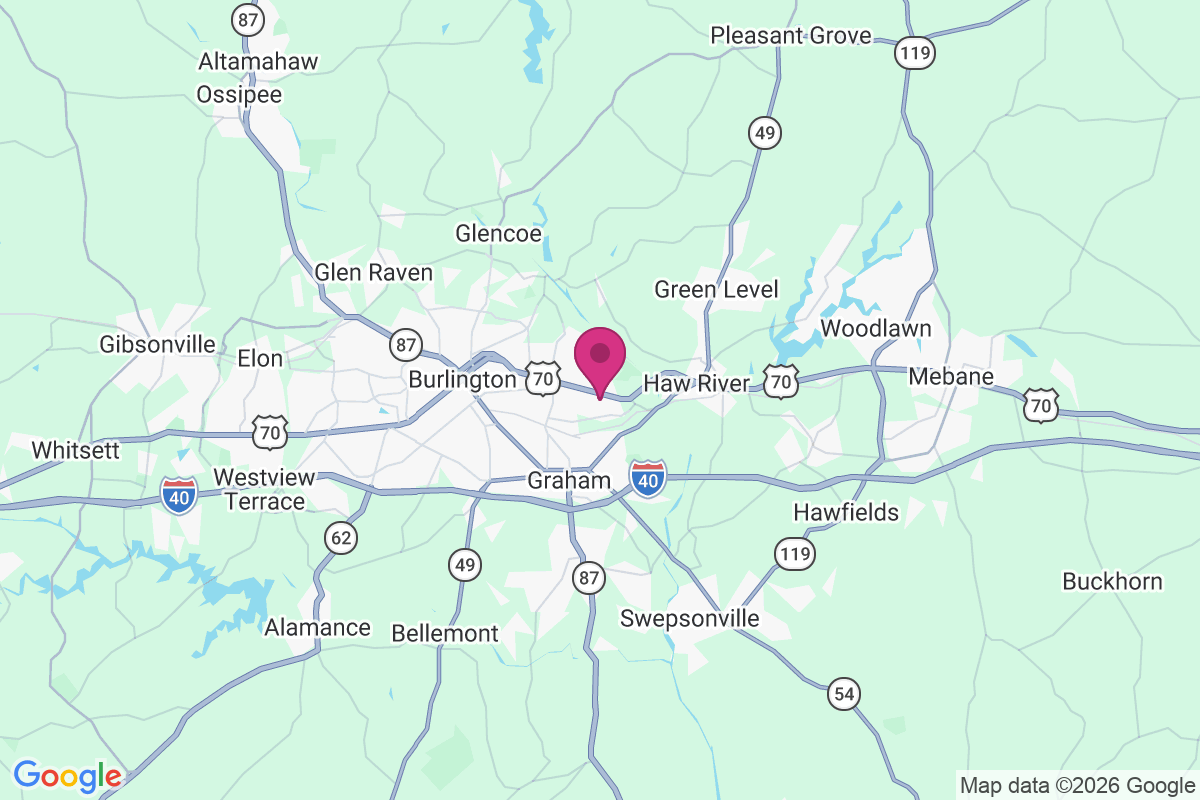 Alamance Hills Subdivision map