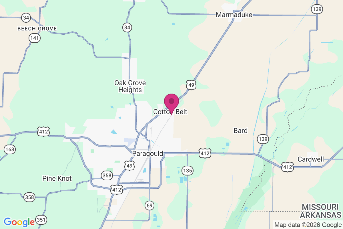 Cotton Belt map