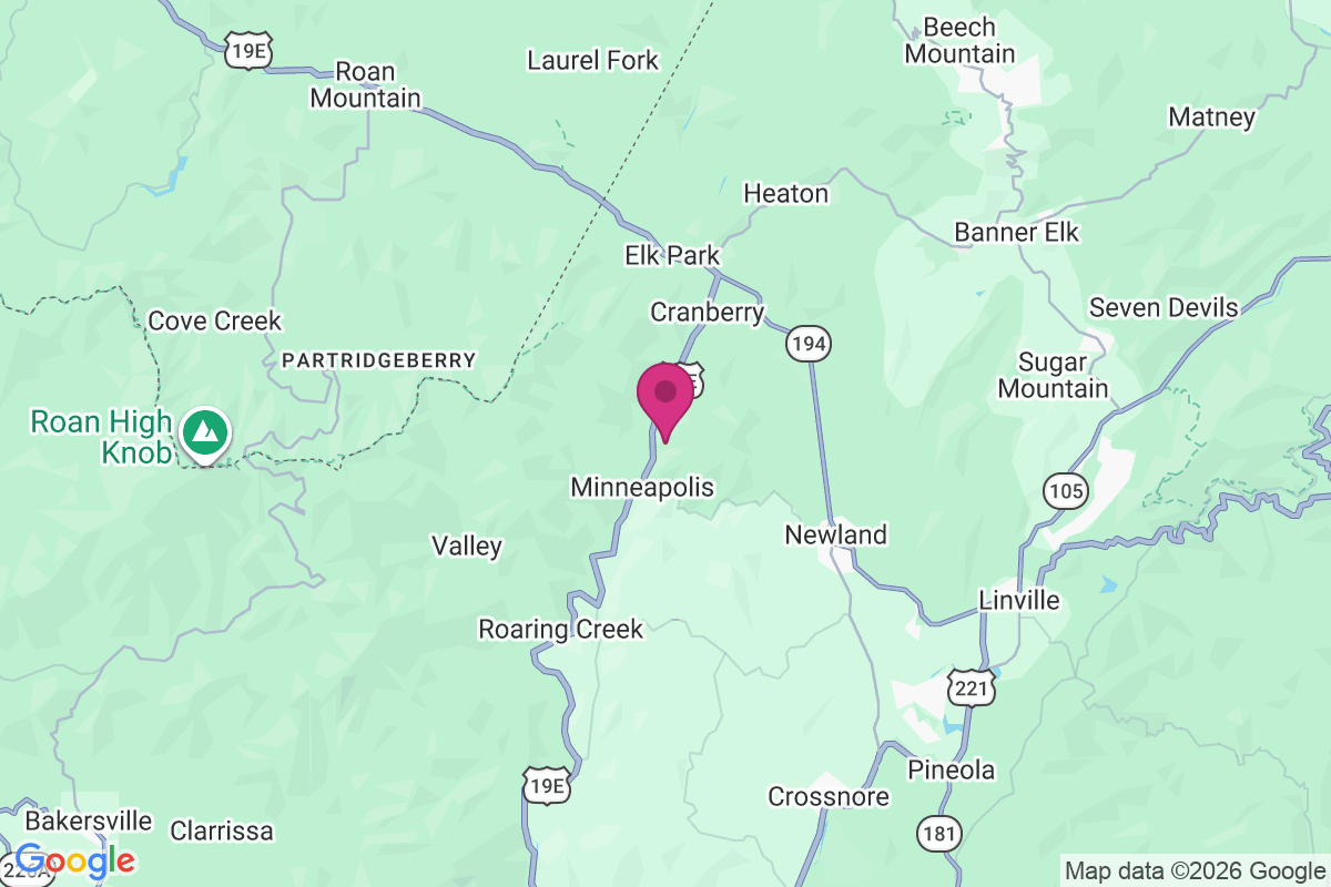 Cranberry Gap map