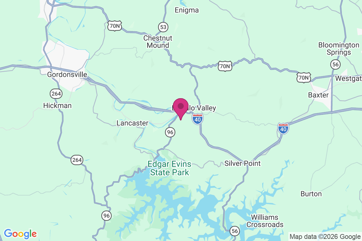 Caney Fork map