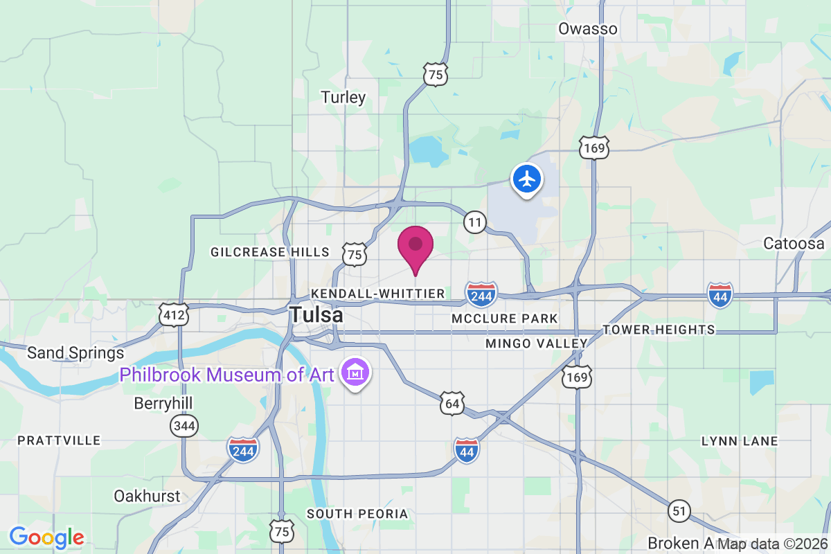 East Tulsa map