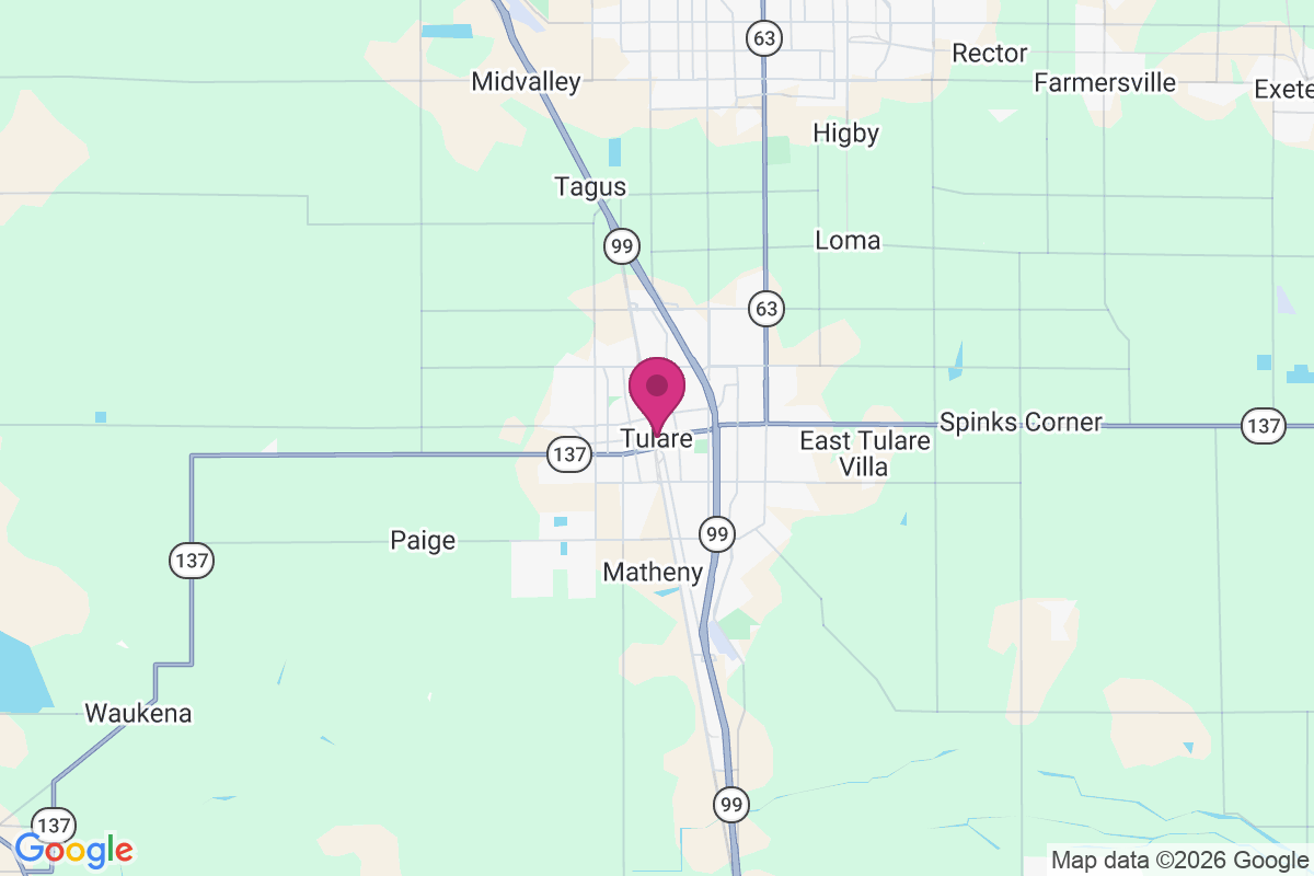 Tulare map