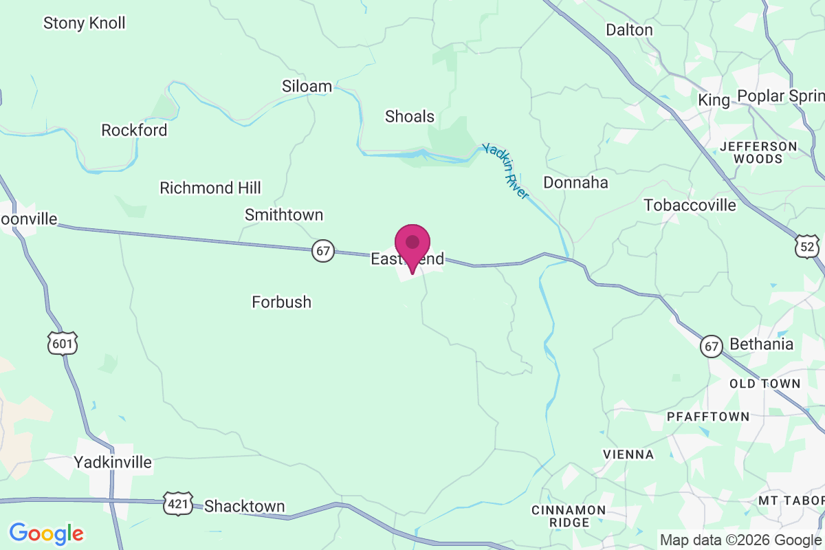 East Bend map