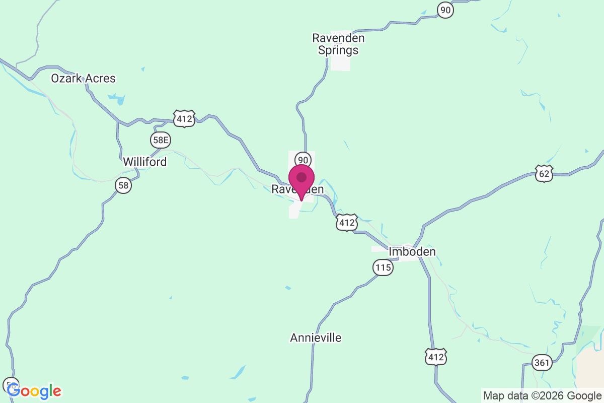 Ravenden map