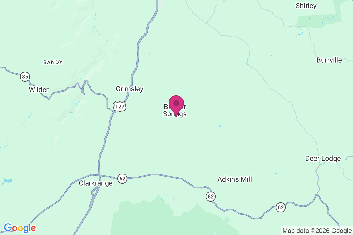 Banner Springs map