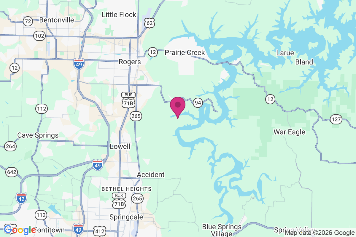 Monte Ne Shores map