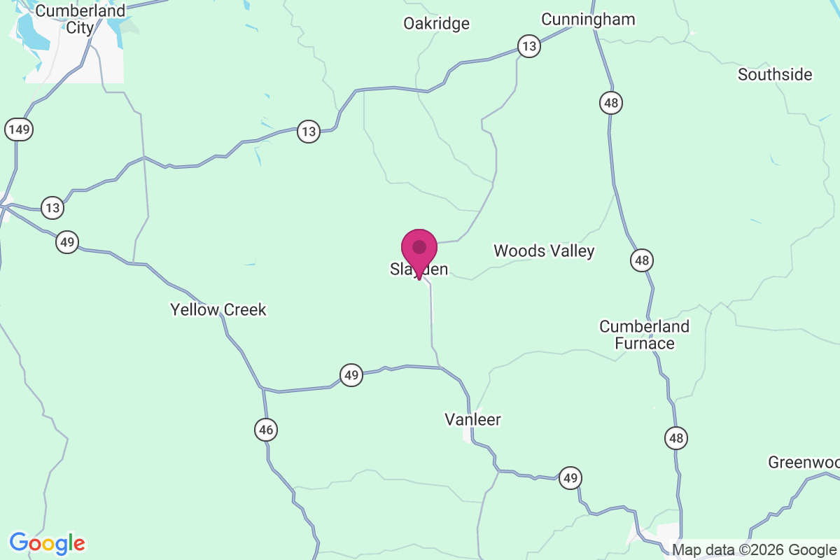 Slayden map