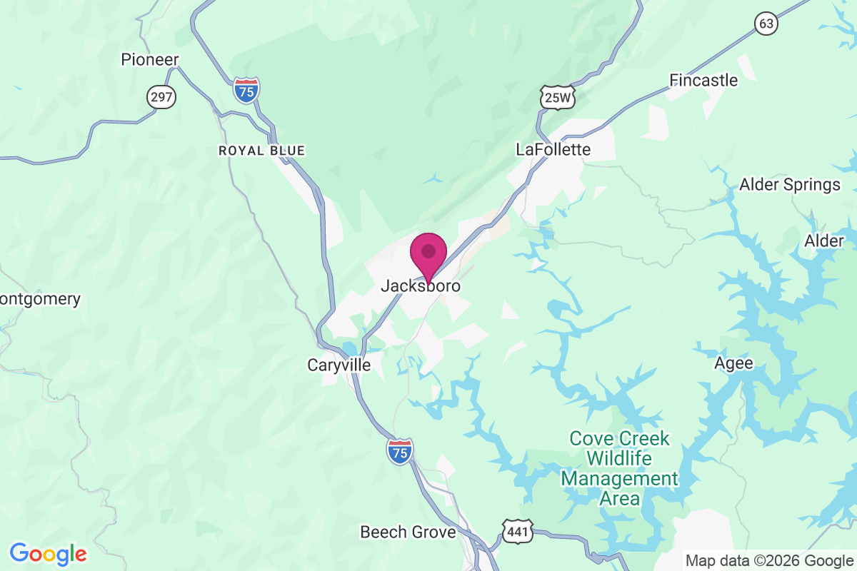Jacksboro map