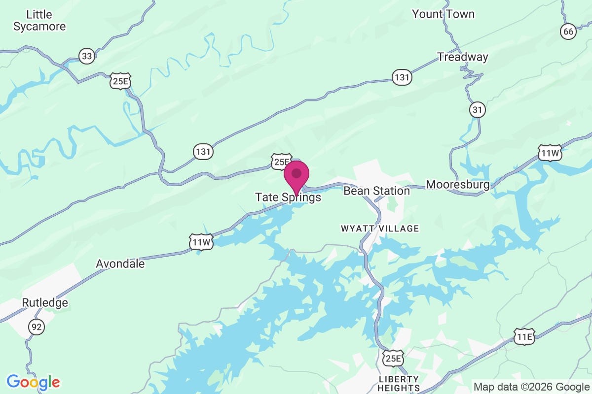Tate Springs map