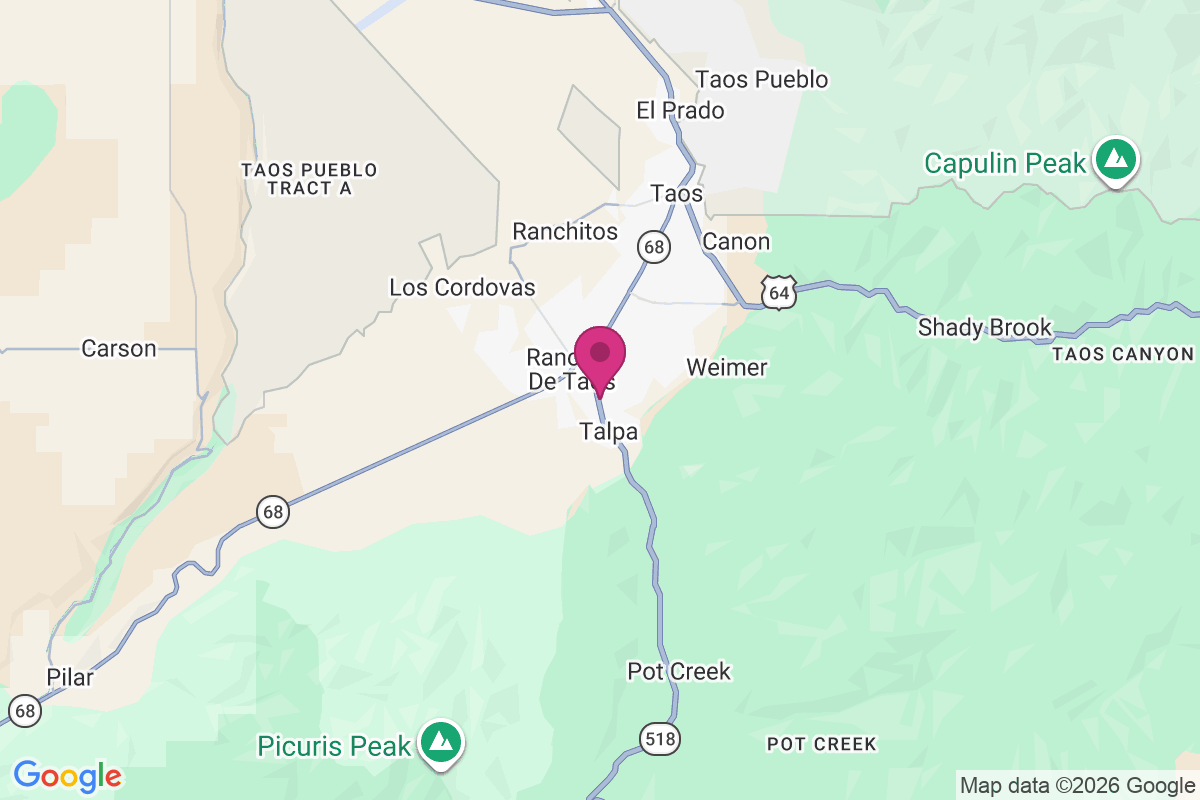 Ranchos de Taos map