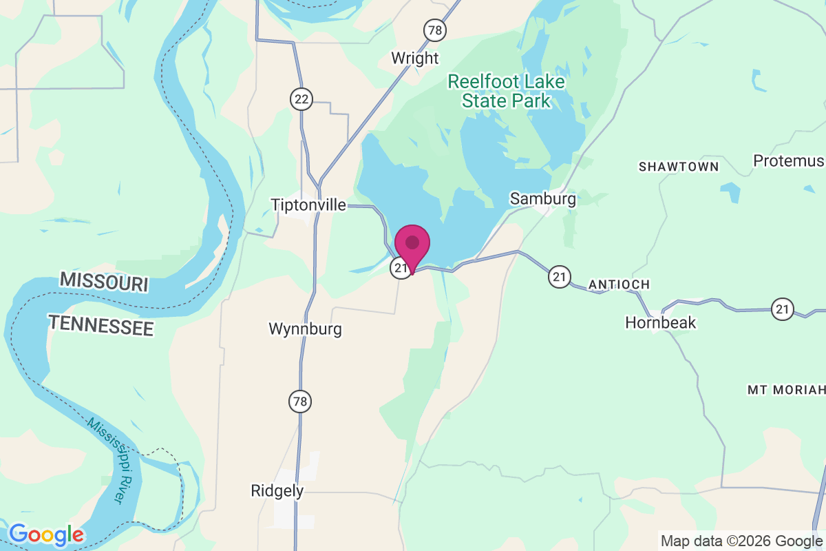Blue Bank map