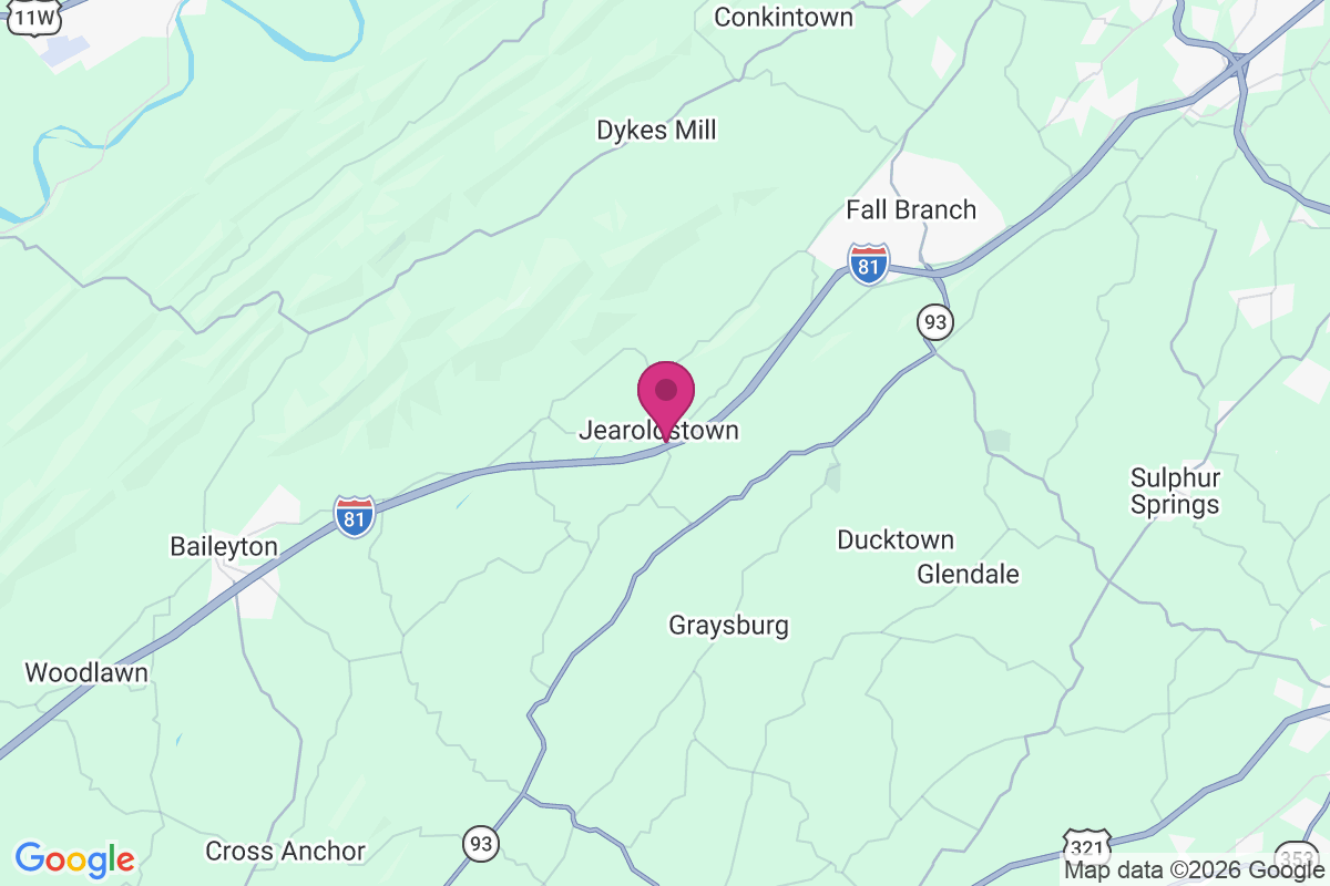 Jearoldstown map