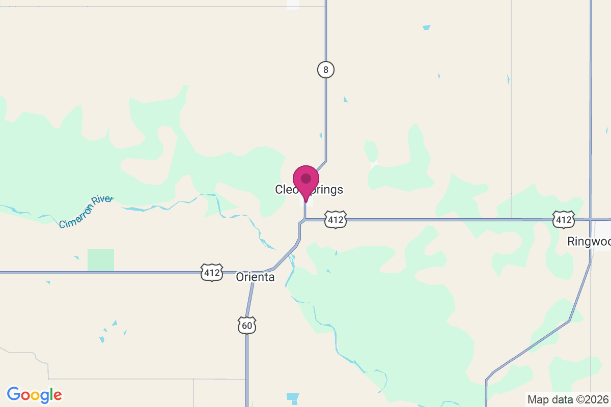 Cleo Springs map