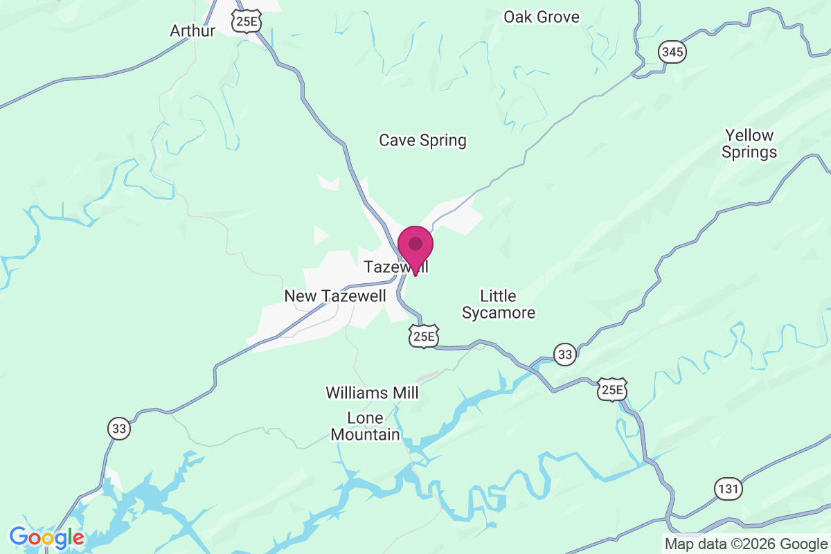 Tazewell map