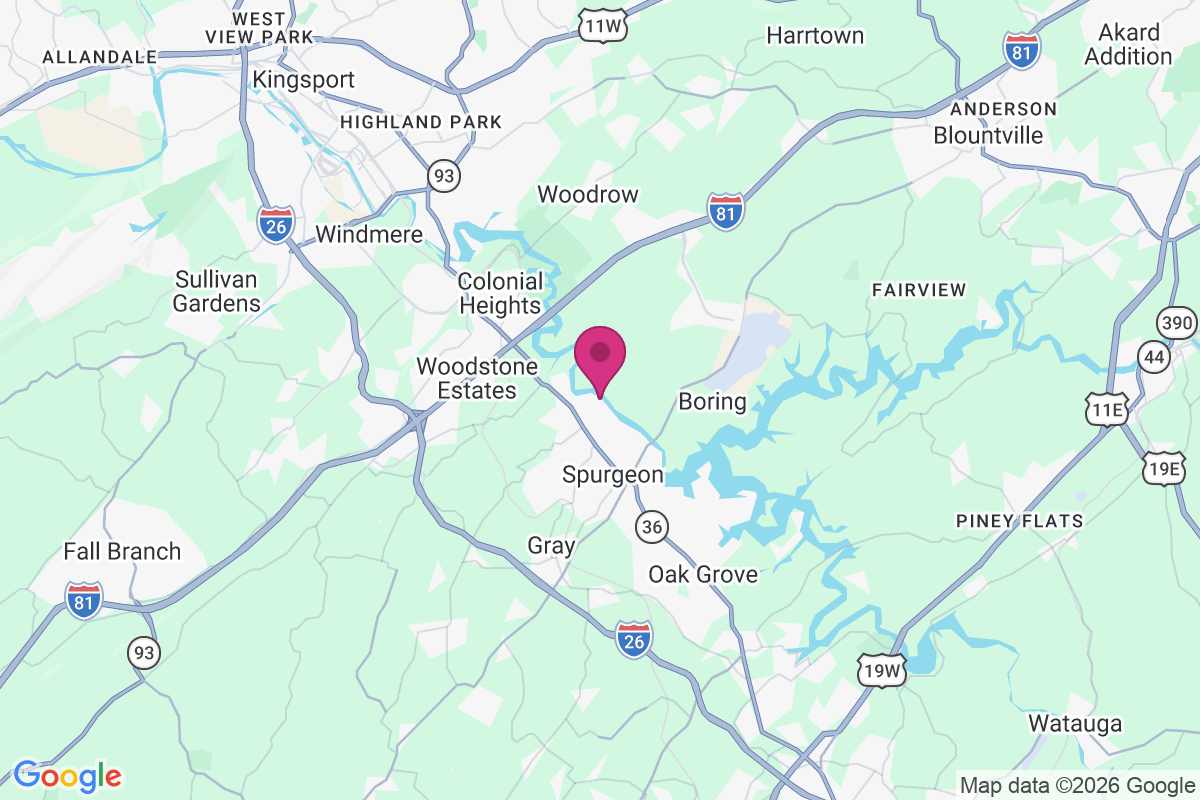 Baker Bluff Subdivision map