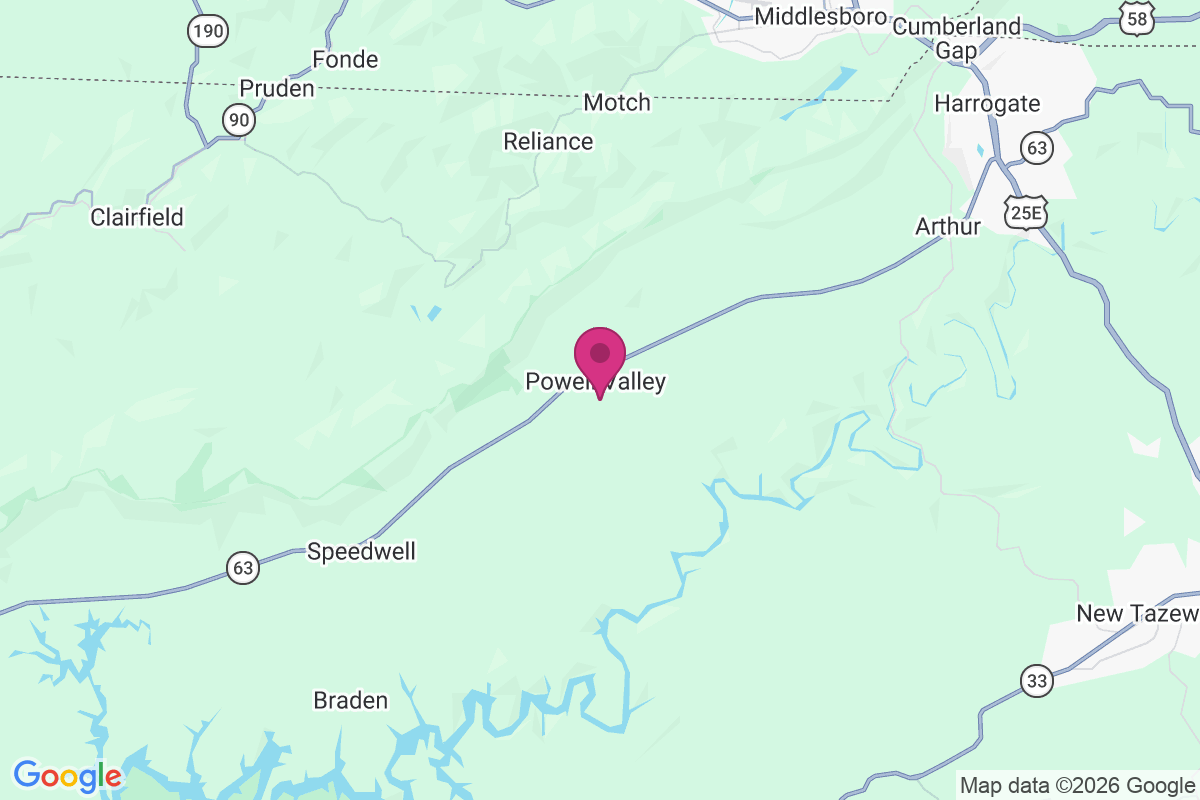 Powell Valley map