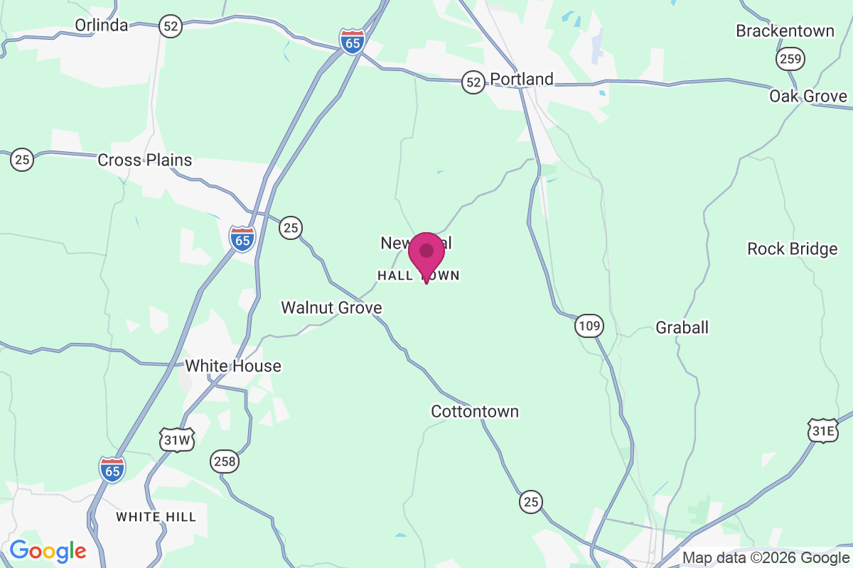 Hall Town map