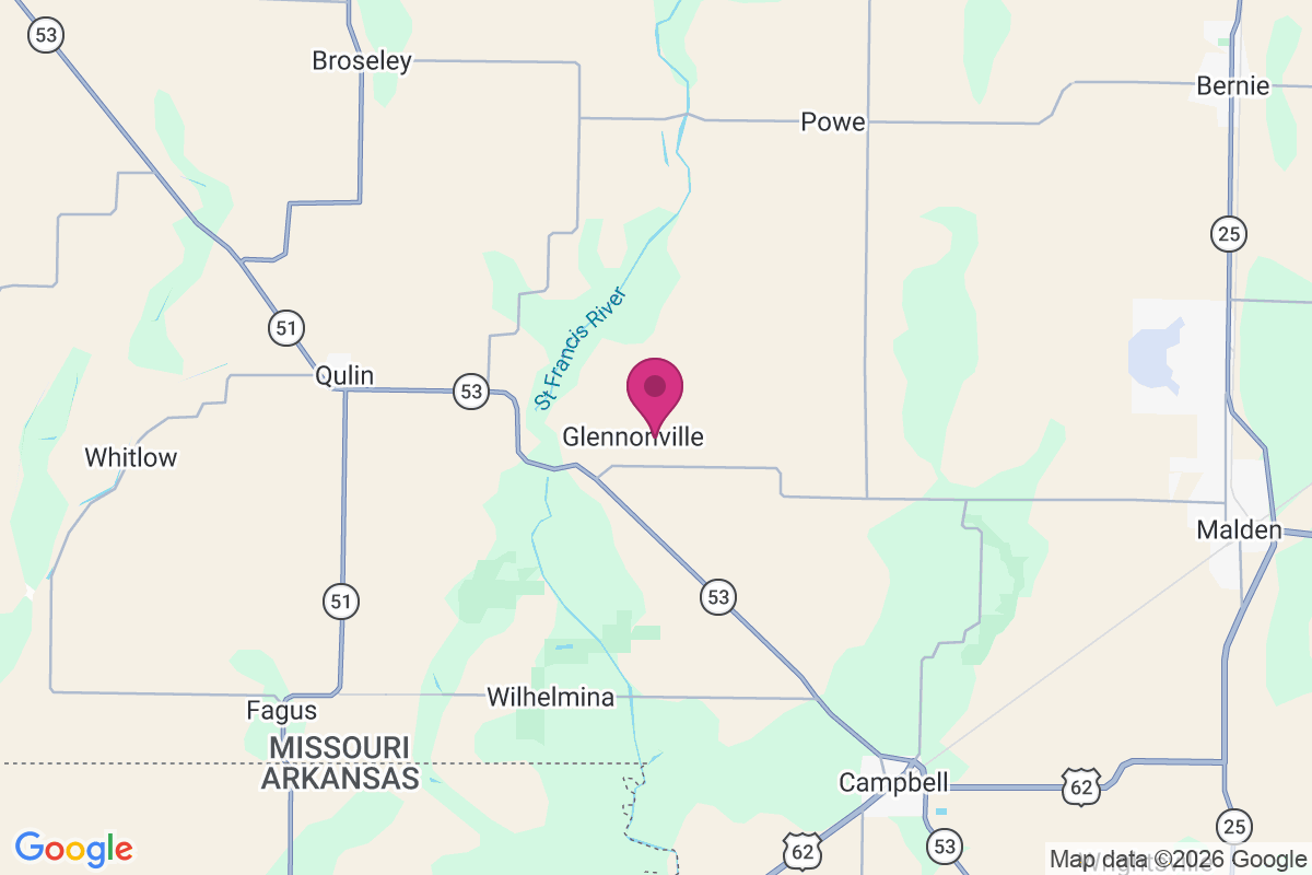 Glennonville map