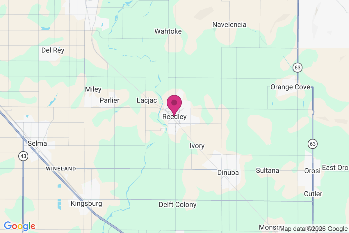 Reedley map