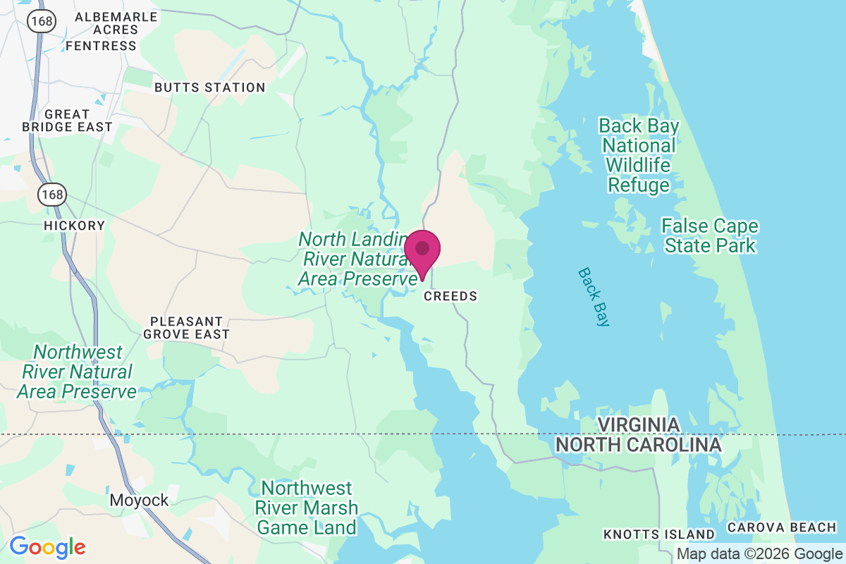 Pungo Ferry map