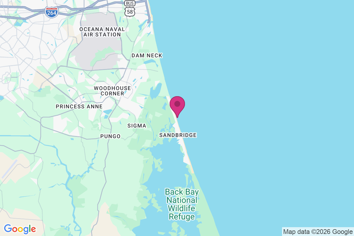 Sandbridge Beach map