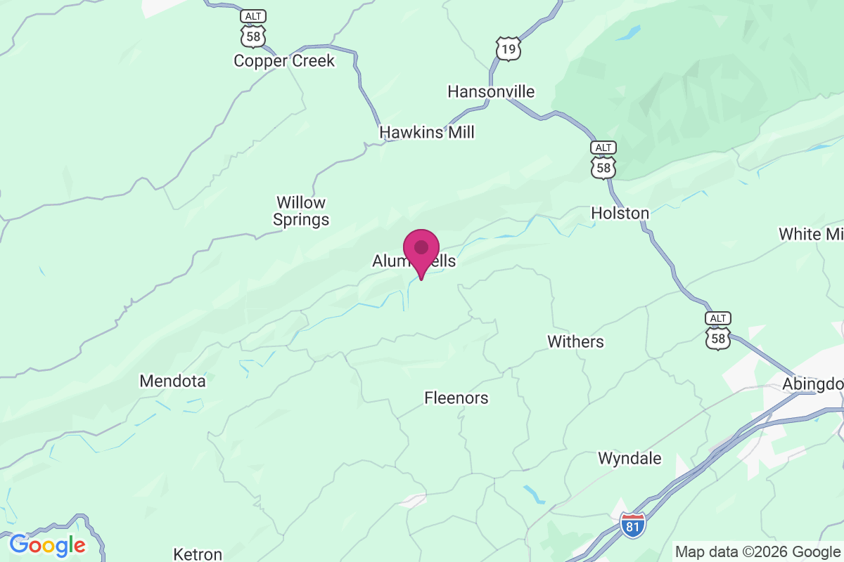 Alum Wells map