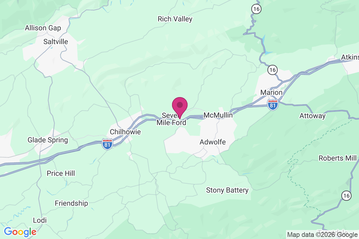 Seven Mile Ford map