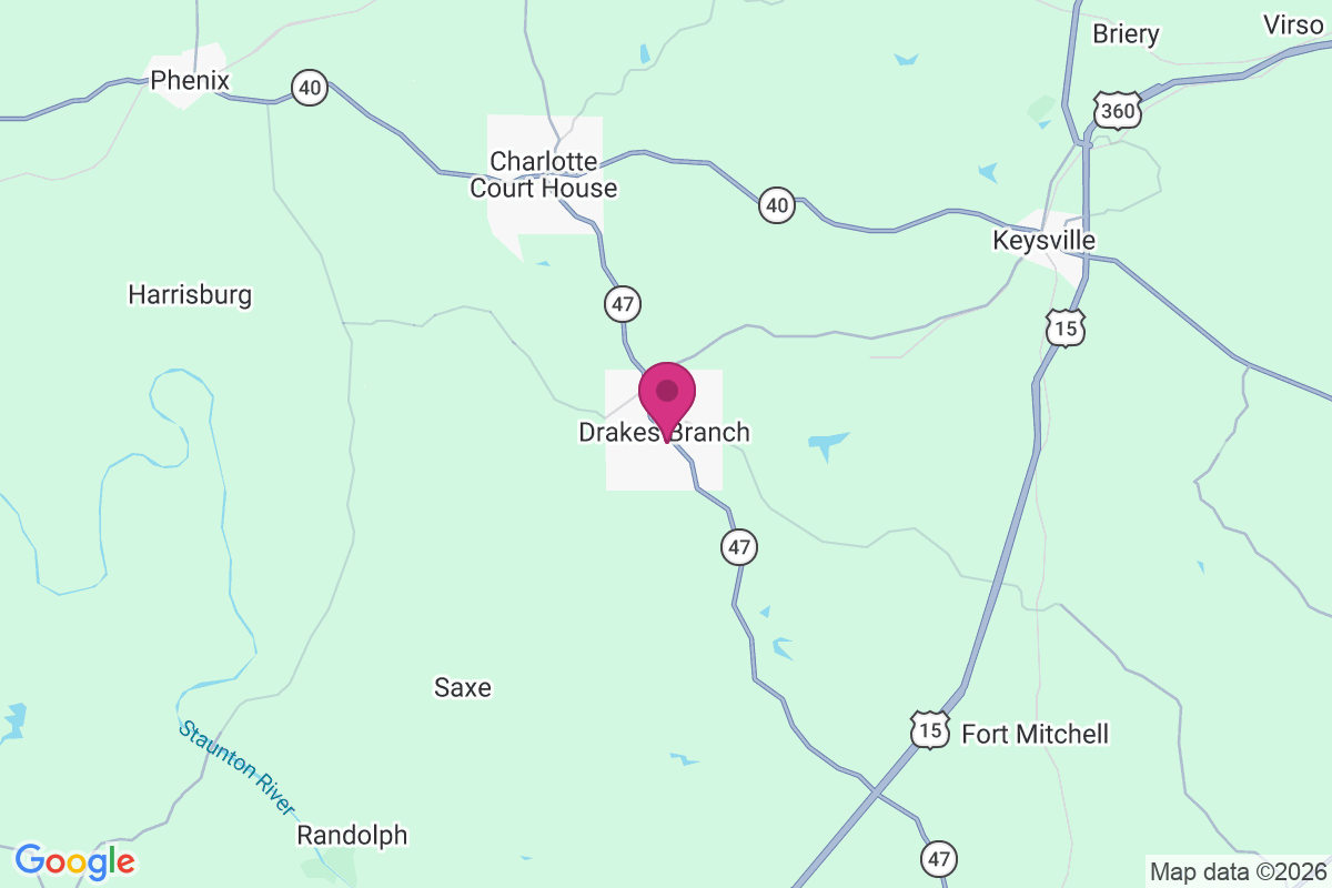 Drakes Branch map