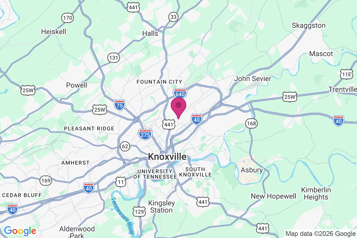 North Knoxville map