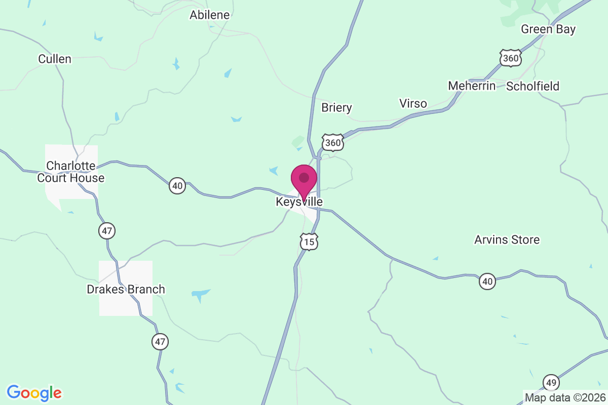 Keysville map