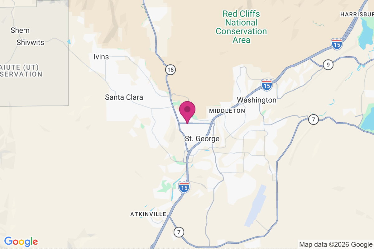 Dammeron Valley map