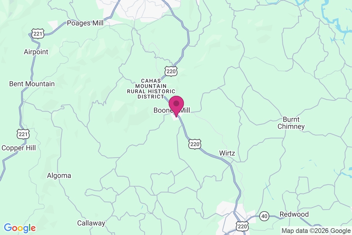 Boones Mill map