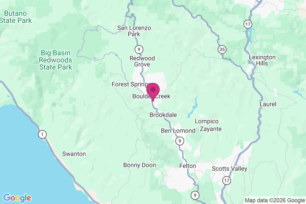 Boulder Creek map