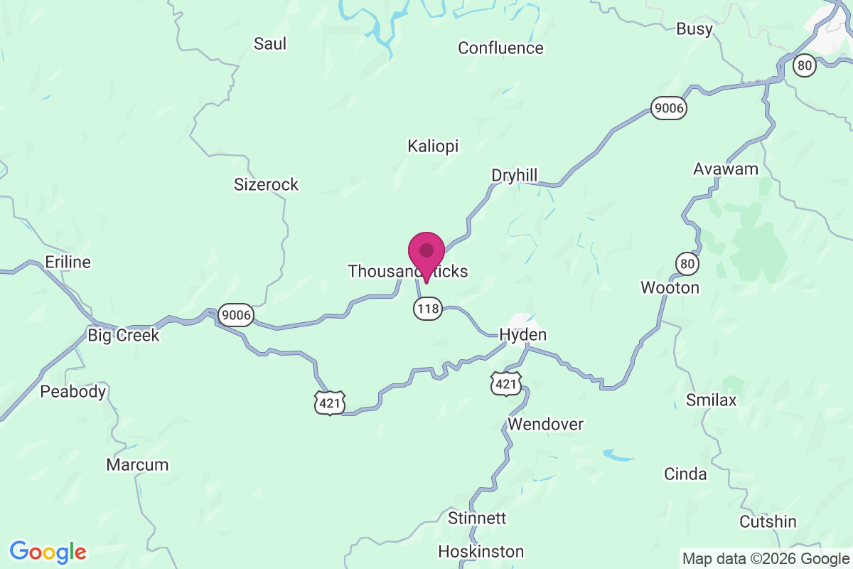 Thousandsticks map